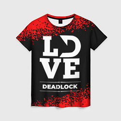 Женская футболка Deadlock love классика