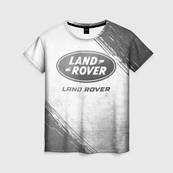 Женская футболка Land Rover - white gradient