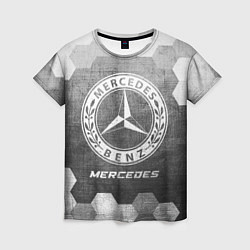 Футболка женская Mercedes - grey gradient, цвет: 3D-принт