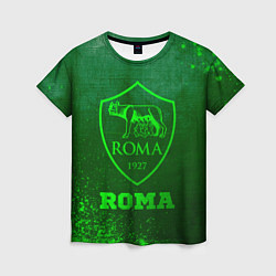 Женская футболка Roma - green gradient