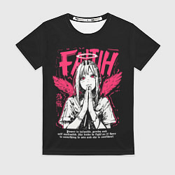 Женская футболка Пауэр ангел - Человек бензопила