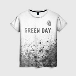 Женская футболка Green Day - white gradient посередине