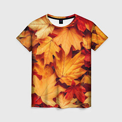Женская футболка Осенние кленовые листья