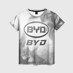 Футболка женская BYD - white gradient, цвет: 3D-принт