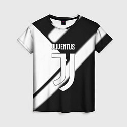 Женская футболка Juventus geometry steel