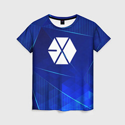 Женская футболка Exo blue poly