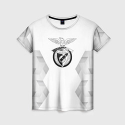 Футболка женская Benfica white poly, цвет: 3D-принт