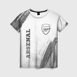 Женская футболка Arsenal - white gradient вертикально