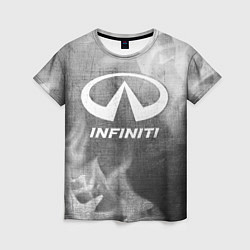 Женская футболка Infiniti - grey gradient