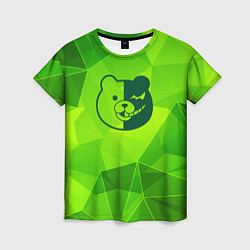 Женская футболка Danganronpa green poly