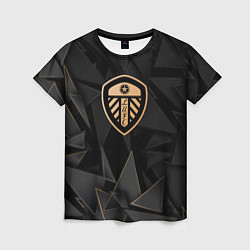 Женская футболка Leeds United golden poly