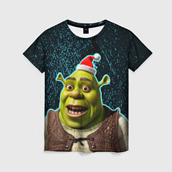 Женская футболка New years Shrek