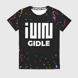 Футболка женская Gidle конфети, цвет: 3D-принт