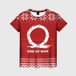 Футболка женская Новогодний God of War, цвет: 3D-принт