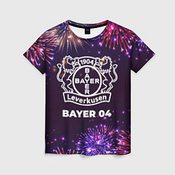 Женская футболка Праздничный Bayer 04