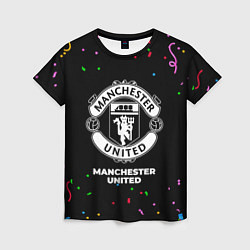 Женская футболка Manchester United конфети