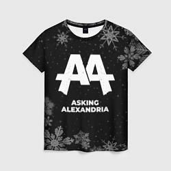 Футболка женская Снежный Asking Alexandria, цвет: 3D-принт