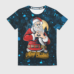 Женская футболка Романтичный санта