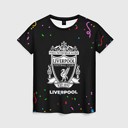 Женская футболка Liverpool конфети