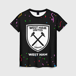 Женская футболка West Ham конфети