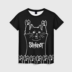 Женская футболка Slipknot: cat rock