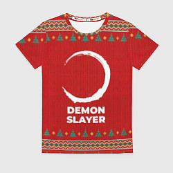 Футболка женская Demon Slayer new year, цвет: 3D-принт