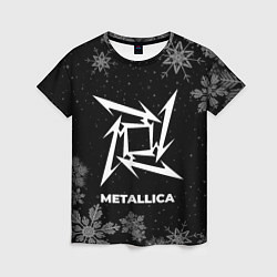 Женская футболка Снежный Metallica