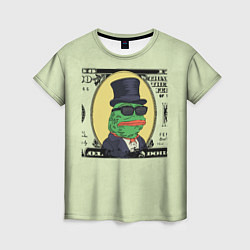 Женская футболка Pepe is the main cryptocurrency