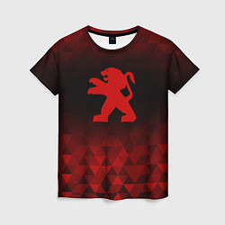 Женская футболка Peugeot red poly