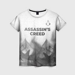 Футболка женская Assassins Creed - white gradient посередине, цвет: 3D-принт