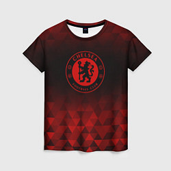 Футболка женская Chelsea red poly, цвет: 3D-принт