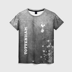 Женская футболка Tottenham - grey gradient вертикально