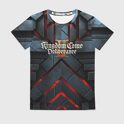 Женская футболка Kingdom Come Deliverance 2 каменные плиты