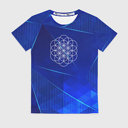 Женская футболка Coldplay blue poly