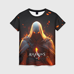 Женская футболка Assassins Creed fire