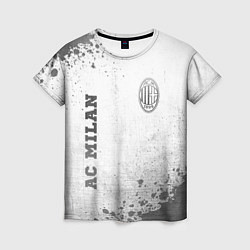 Футболка женская AC Milan - white gradient вертикально, цвет: 3D-принт