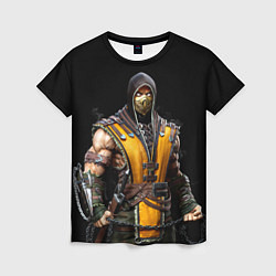 Женская футболка Mortal kombat - Scorpion