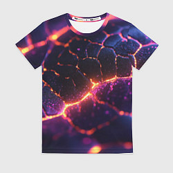 Женская футболка Текстура вулкана