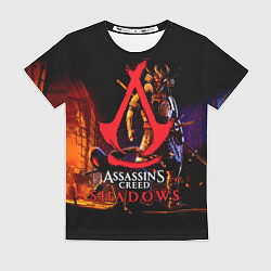 Женская футболка Assassins Creed Shadows - samurai
