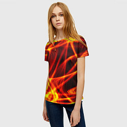 Футболка женская Огненный трек, цвет: 3D-принт — фото 2
