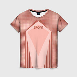 Женская футболка Sport пыльно-розовый