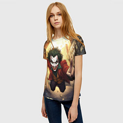Футболка женская Джокер в полете, цвет: 3D-принт — фото 2