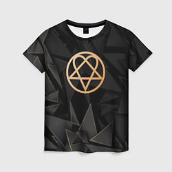 Футболка женская HIM golden poly, цвет: 3D-принт