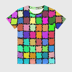 Женская футболка Лоскутки