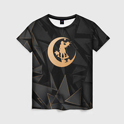 Женская футболка Angels of Death golden poly