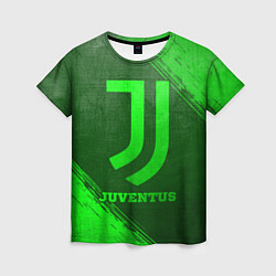Женская футболка Juventus - green gradient