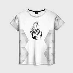 Футболка женская Scorpions white poly, цвет: 3D-принт