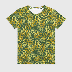 Футболка женская Зелёные кастеты, цвет: 3D-принт