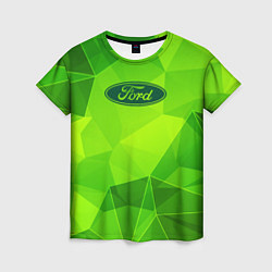Женская футболка Ford green poly