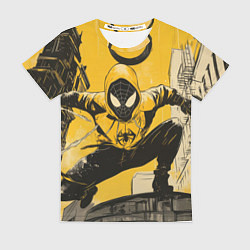 Футболка женская Черный человек-паук, цвет: 3D-принт
